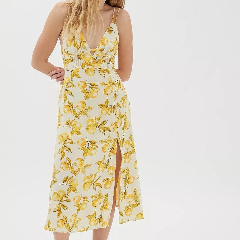 urban outfitters summer lemon dress